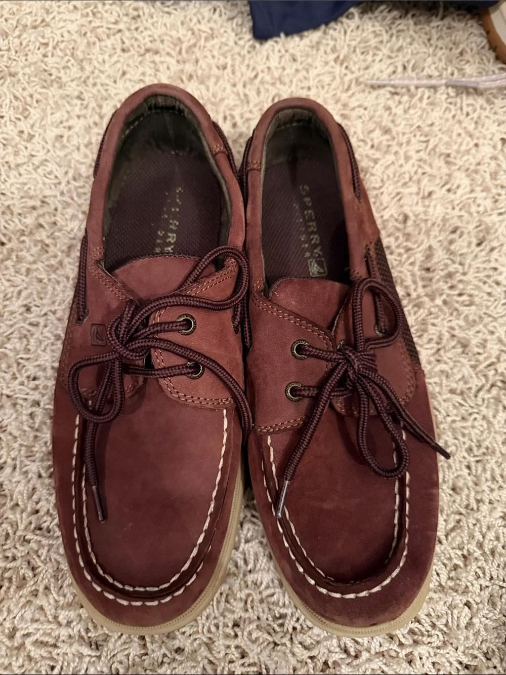 Sperry Kids Dark Brown Leather Boat Shoes